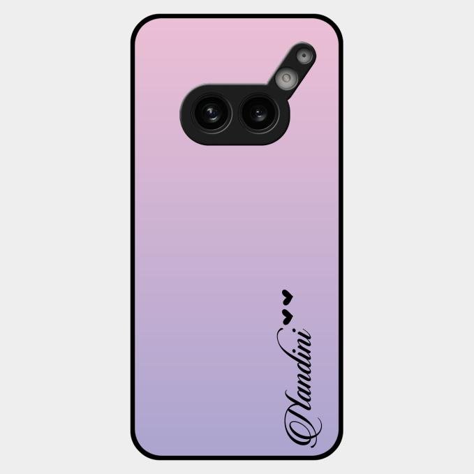 Customize Name Gradient Glass Case Cover Pink For Nothing Phone 2A Plus