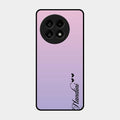 Customize Name Gradient Glass Case Cover Pink For Oneplus 13R 5G