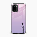 Customize Name Gradient Glass Case Cover Pink For OnePlus 15R 5G