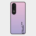 Customize Name Gradient Glass Case Cover Pink For Oneplus Nord Ce 4 5G