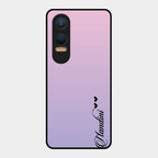 Customize Name Gradient Glass Case Cover Pink For Oneplus Nord Ce 4 Lite 5G