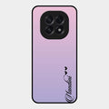 Customize Name Gradient Glass Case Cover Pink For Oppo F29 5G