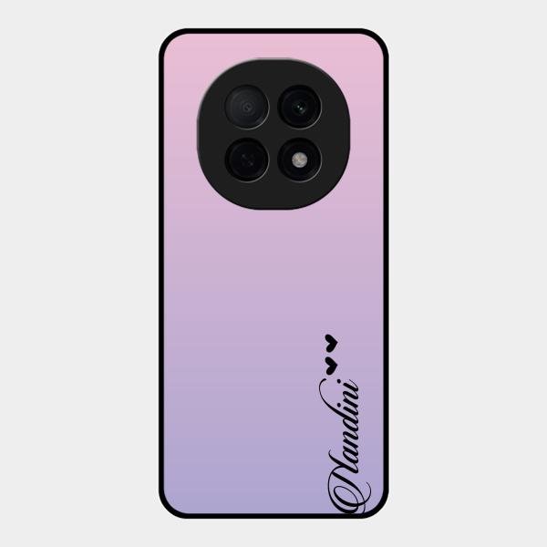 Customize Name Gradient Glass Case Cover Pink For Oppo F29 Pro 5G