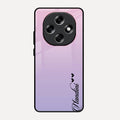 Customize Name Gradient Glass Case Cover Pink For Oppo F31 Pro 5G