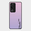 Customize Name Gradient Glass Case Cover Pink For Oppo K12X 5G