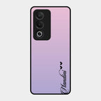 Customize Name Gradient Glass Case Cover Pink For Oppo K12X 5G