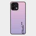 Customize Name Gradient Glass Case Cover Pink For Oppo K13 5G