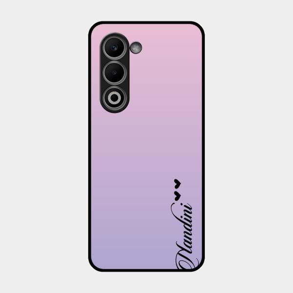 Customize Name Gradient Glass Case Cover Pink For Oppo K13X 5G