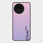Customize Name Gradient Glass Case Cover Pink For Realme 11 5G