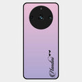 Customize Name Gradient Glass Case Cover Pink For Realme 11 Pro Plus 5G