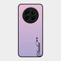 Customize Name Gradient Glass Case Cover Pink For Realme 12 Plus 5G