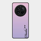 Customize Name Gradient Glass Case Cover Pink For Realme 12 Pro 5G