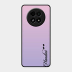 Customize Name Gradient Glass Case Cover Pink For Realme 13 5G