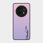 Customize Name Gradient Glass Case Cover Pink For Realme 13 Plus 5G