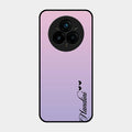 Customize Name Gradient Glass Case Cover Pink For Realme 14 Pro 5G
