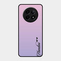 Customize Name Gradient Glass Case Cover Pink For Realme C65 5G
