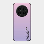 Customize Name Gradient Glass Case Cover Pink For Realme P1 5G