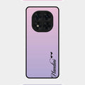 Customize Name Gradient Glass Case Cover Pink For Redmi Note 14 Pro 5G
