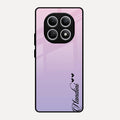Customize Name Gradient Glass Case Cover Pink For Redmi Note 15 5G