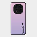 Customize Name Gradient Glass Case Cover Pink For Redmi Note 15 Pro 5G