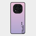Customize Name Gradient Glass Case Cover Pink For Redmi Note 15 Pro Plus 5G