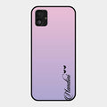 Customize Name Gradient Glass Case Cover Pink For Samsung Galaxy F14 5G