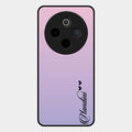 Customize Name Gradient Glass Case Cover Pink For Vivo T4 5G