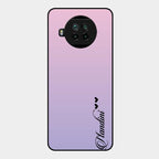 Customize Name Gradient Glass Case Cover Pink For Xiaomi Mi 10I 5G