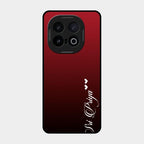Customize Name Gradient Glass Case Cover Red Wine For Iqoo 13 5G