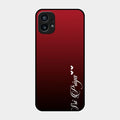 Customize Name Gradient Glass Case Cover Red Wine For Nothing Phone 1