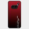 Customize Name Gradient Glass Case Cover Red Wine For Nothing Phone 2A Plus
