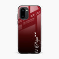 Customize Name Gradient Glass Case Cover Red Wine For OnePlus 15R 5G