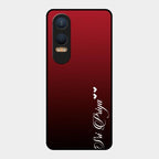 Customize Name Gradient Glass Case Cover Red Wine For Oneplus Nord Ce 4 Lite 5G