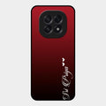Customize Name Gradient Glass Case Cover Red Wine For Oppo F29 5G