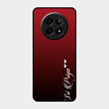 Customize Name Gradient Glass Case Cover Red Wine For Realme 12 5G