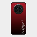 Customize Name Gradient Glass Case Cover Red Wine For Realme Narzo 70 5G