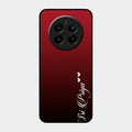 Customize Name Gradient Glass Case Cover Red Wine For Realme Narzo 70 Pro 5G