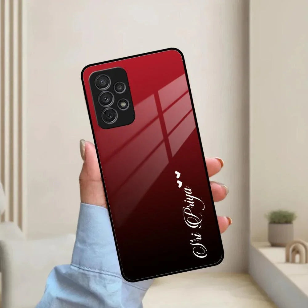 Customize Name Gradient Glass Case Cover Red Wine For Samsung - ShopOnCliQ