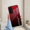 Customize Name Gradient Glass Case Cover Red Wine For Samsung - ShopOnCliQ