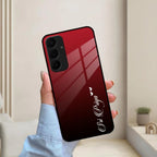 Customize Name Gradient Glass Case Cover Red Wine For Samsung - ShopOnCliQ