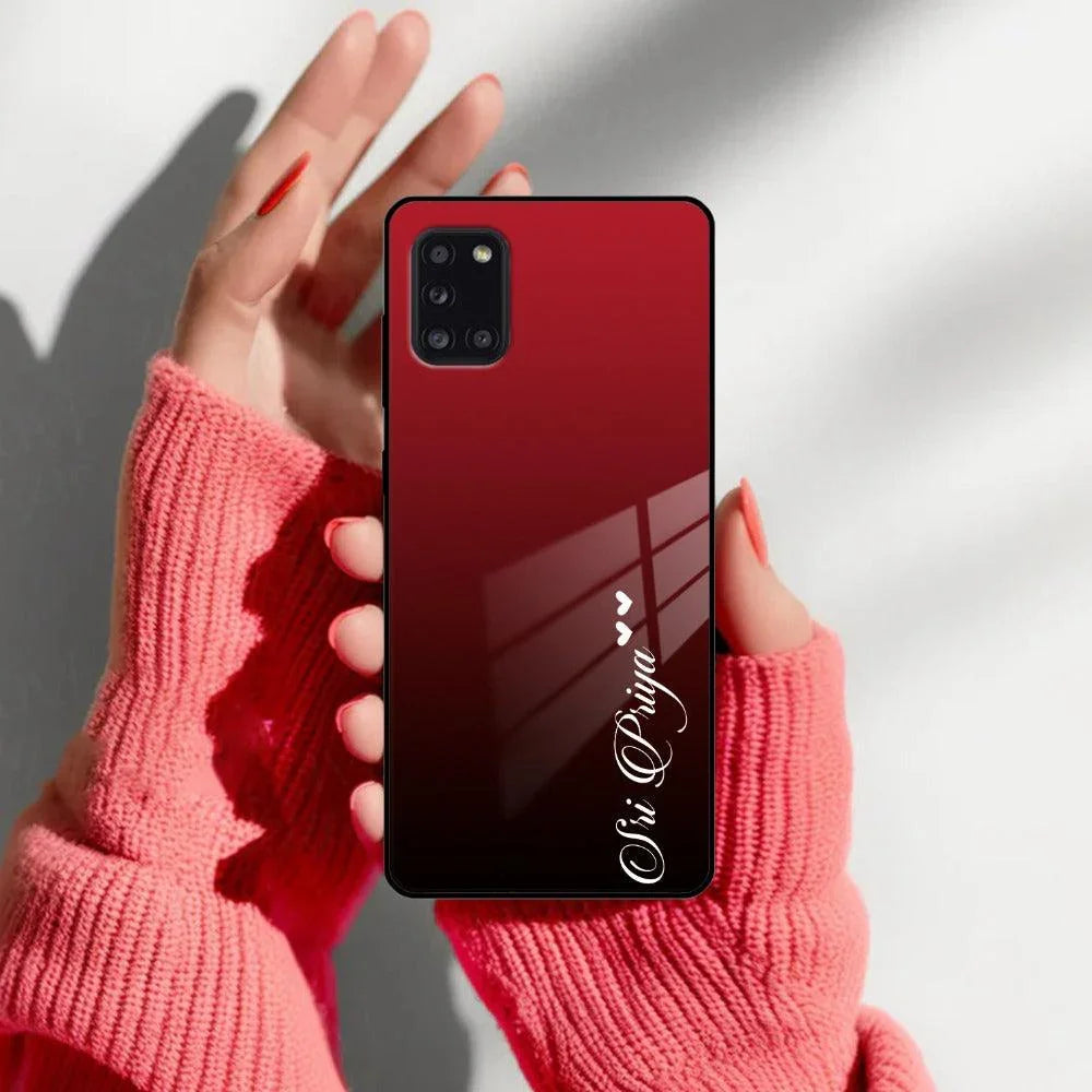 Customize Name Gradient Glass Case Cover Red Wine For Samsung - ShopOnCliQ