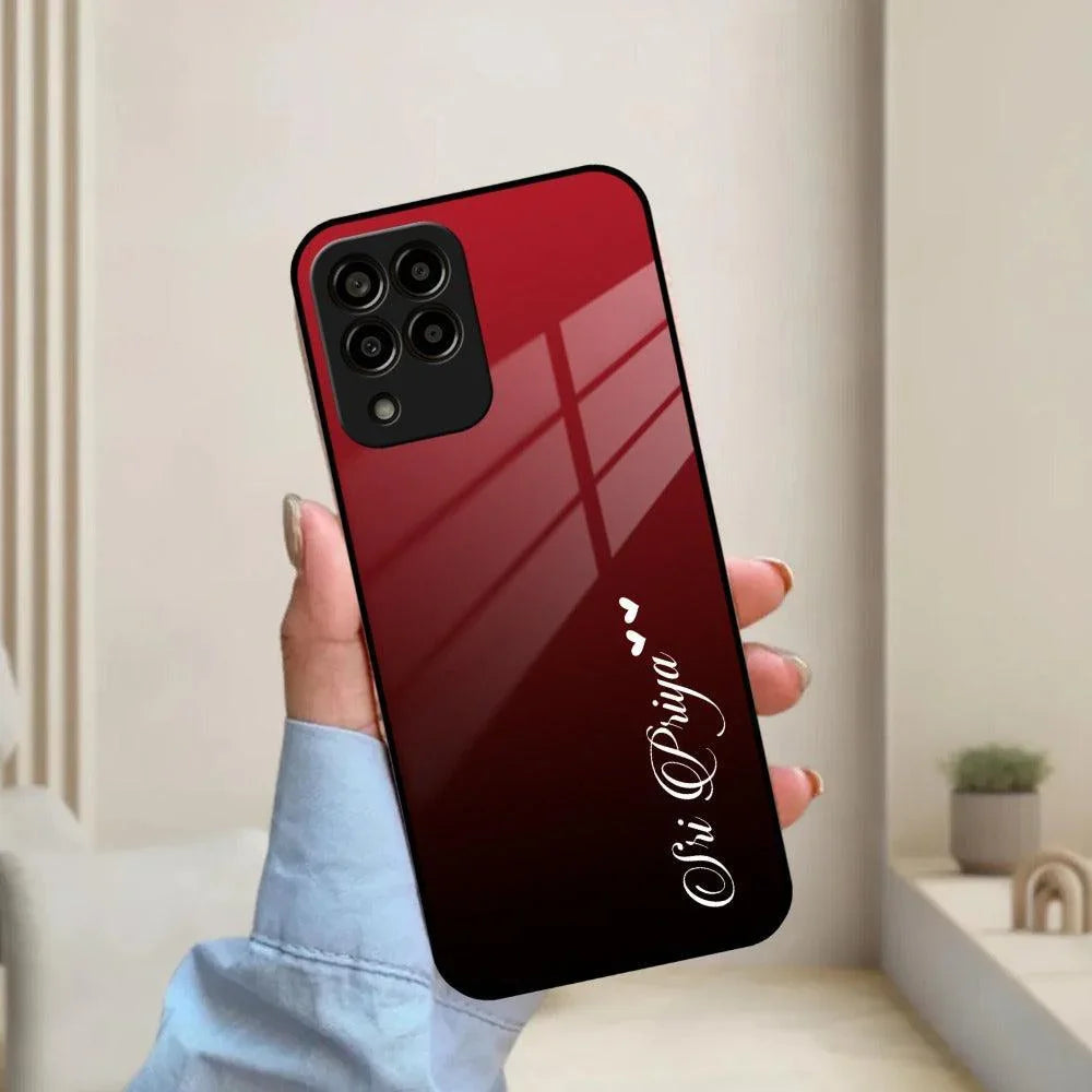 Customize Name Gradient Glass Case Cover Red Wine For Samsung - ShopOnCliQ