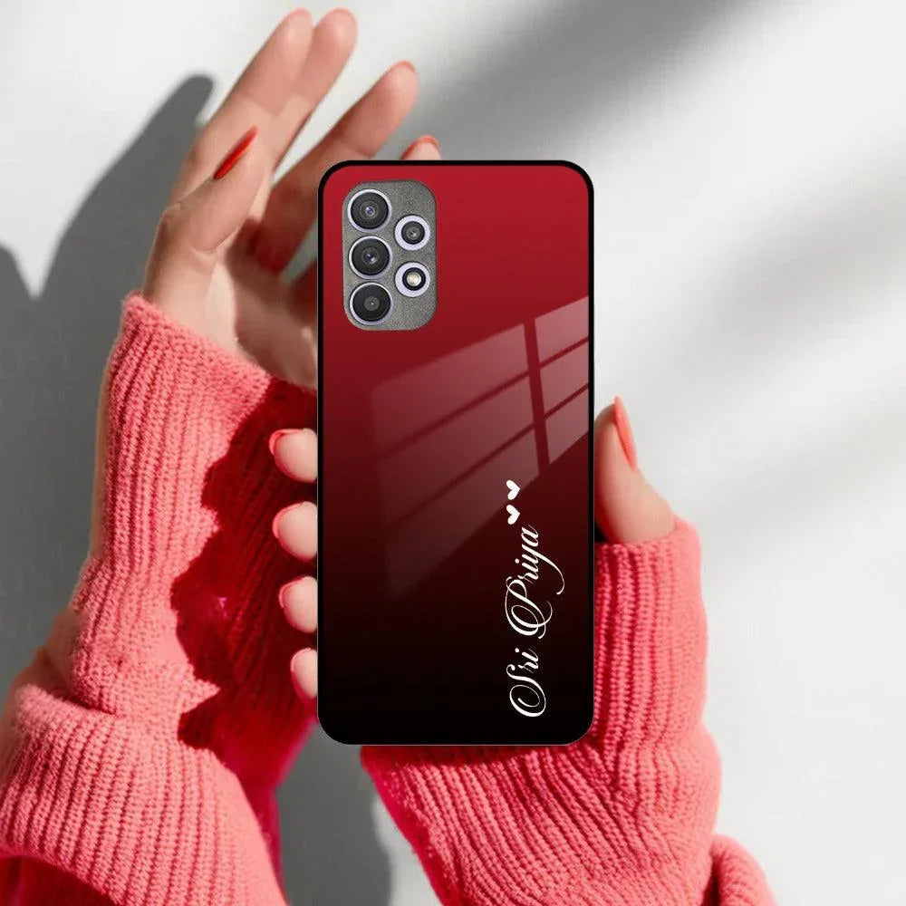 Customize Name Gradient Glass Case Cover Red Wine For Samsung - ShopOnCliQ