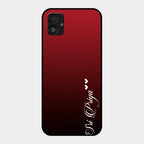 Customize Name Gradient Glass Case Cover Red Wine For Samsung Galaxy F14 5G