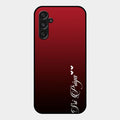 Customize Name Gradient Glass Case Cover Red Wine For Samsung Galaxy M34 5G