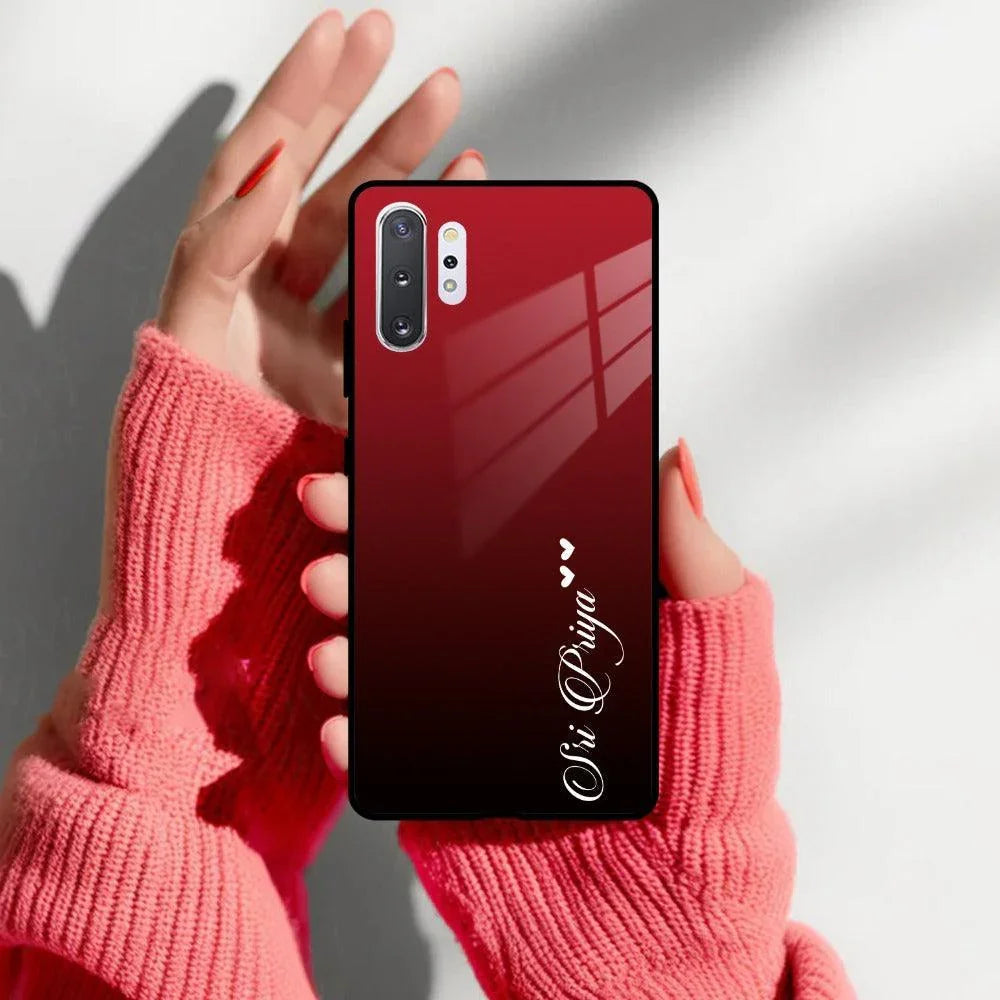 Customize Name Gradient Glass Case Cover Red Wine For Samsung - ShopOnCliQ