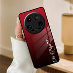 Customize Name Gradient Glass Case Cover Red Wine For Redmi/Xiaomi - ShopOnCliQ