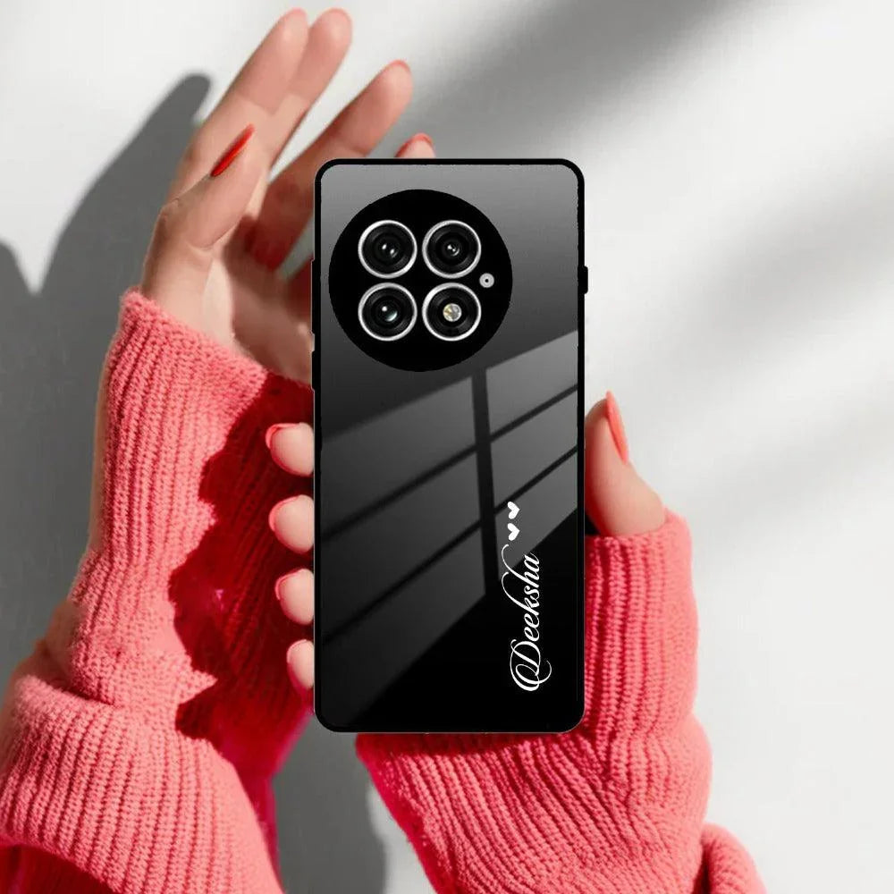 Customize Name Gradient Glass Case Cover Black For OnePlus - ShopOnCliQ