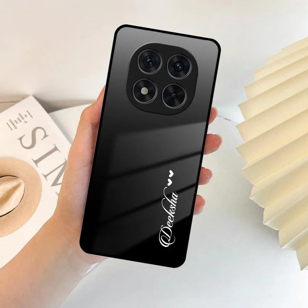 Customize Name Gradient Glass Case Cover Black For Poco - ShopOnCliQ