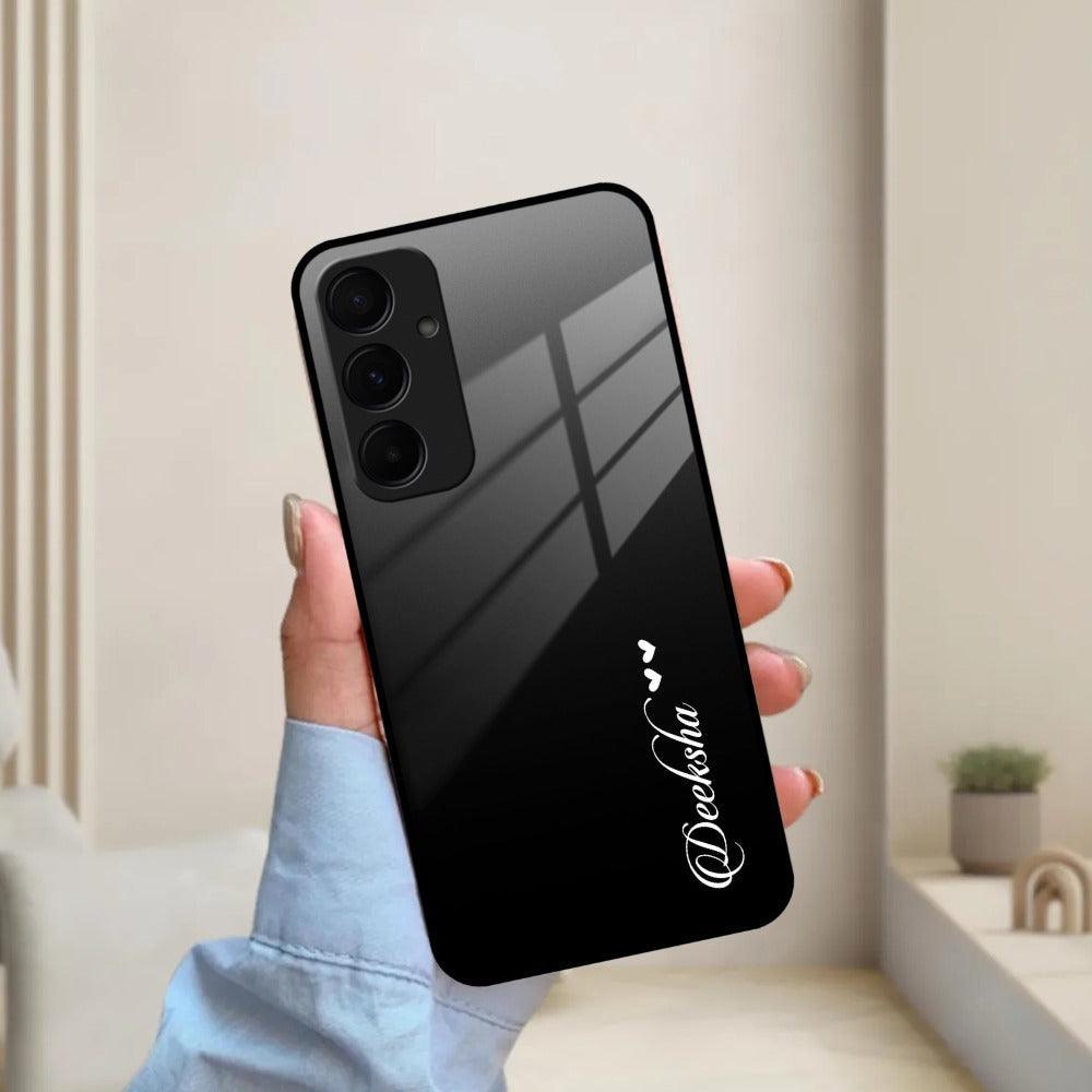 Customize Name Gradient Glass Case Cover Black For Samsung - ShopOnCliQ